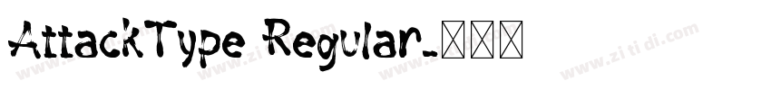 AttackType Regular字体转换